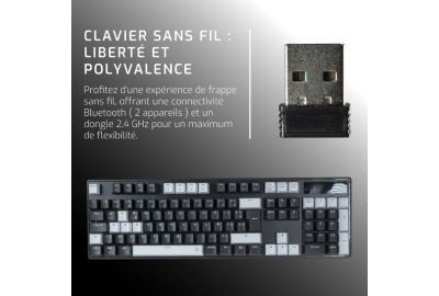 Clavier gamer sans fil ONLAN CA-340-Yin B