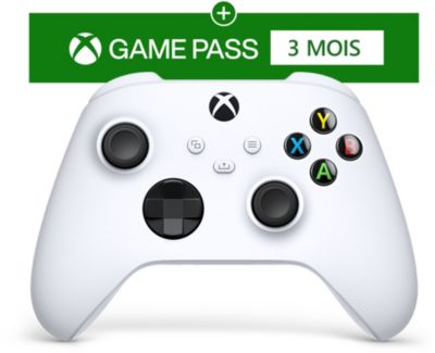 Manette MICROSOFT Robot White + 3 mois de Game pass Ultimate