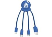 Câble USB XOOPAR octopus cable bleu  OM