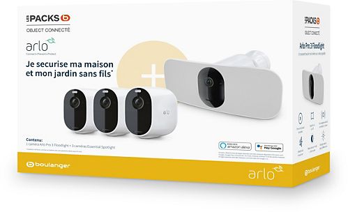 Caméra de surveillance ARLO 3 caméras essential+1 camera