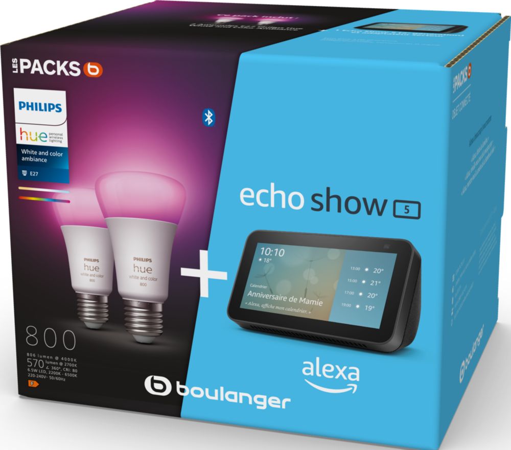 Aigostar Ampoule Connectée Alexa, Ampoule LED E1…