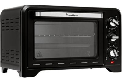 Moulinex Four électrique 39 L, 7 modes de cuisson, Chaleur tournante,  Thermostat réglable jusqu'à 240° C, Tournebroche, Minuteur 120 min, Grille  réversible, Optimo noir OX485810 : : Cuisine et Maison