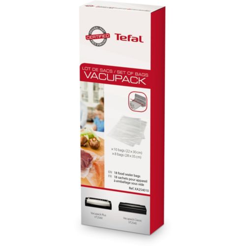 Sac sous vide TEFAL 10 sacs 22 x 30 cm 8 sacs 28 x 35 cm Boulanger