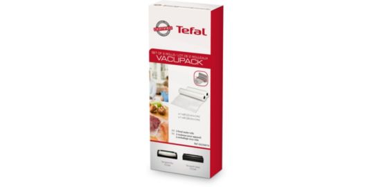Sac sous vide TEFAL Lot de 2 rouleaux 22 cm et 28 cm x 3 m