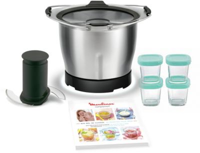 Accessoire Robot Moulinex XF387E10 Mini-Cuve COMPANION +4pots Bébé