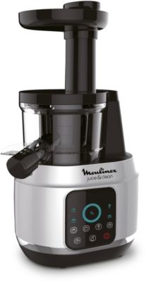 Moulinex Juice & Clean Extracteur de jus de fruits et de légumes, Jus  vitaminés, Pressoir, 150 W, 42 à 83 tours/min, Jus de fruits frais,  Confiture, Coulis, Sorbet, Nettoyage automatique ZU420E10 