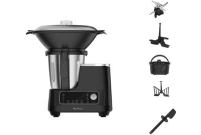 Robot MOULINEX Clickchef noir HF404110 + cuiseur vapeur