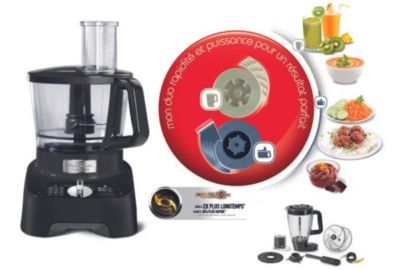 Robot MOULINEX FP821811 Double Force noir+8 accessoires