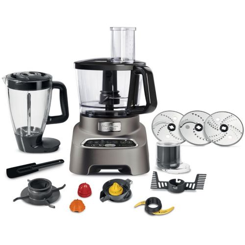 Robot multifonction Moulinex DOUBLE FORCE 1000 W avec Blender, 10  ACCESSOIRES FP827E10 - FP827E10 Double Force Silver + 10 accessoires