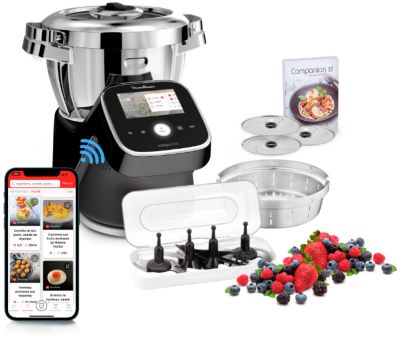 Robot cuiseur multifonction Moulinex I-Companion Touch XL - HF936E - gris    - Shopping et Courses en ligne, livrés à domicile ou au bureau,  7j/7 à la Réunion