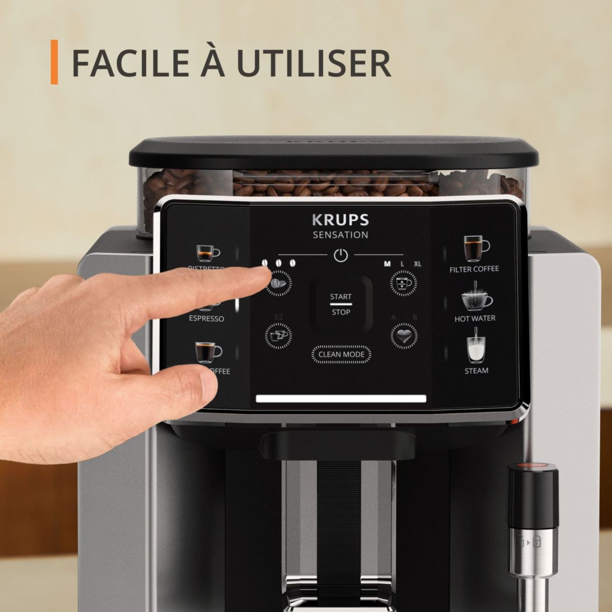 Krups Sensation EA910E10 — vue 3