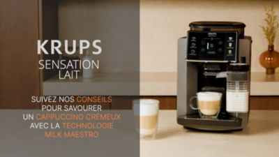 Voir la vidéo pour Expresso Broyeur KRUPS Sensation lait EA912HF1