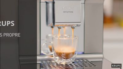 Voir la vidéo pour Expresso Broyeur KRUPS pack EA8168F2 + 500g café en grains