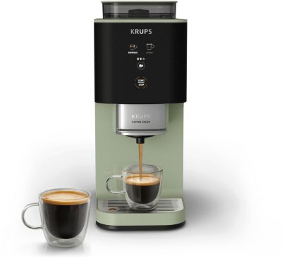 Expresso Broyeur KRUPS Coffee Crush, Machine à café à grains, ultra compacte SA401LE0