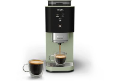 Expresso Broyeur KRUPS Coffee Crush, Machine à café à grains, ultra compacte SA401LE0