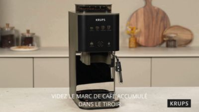 Voir la vidéo pour Expresso Broyeur KRUPS Coffee Crush, Machine à café à grains, ultra compacte SA401LE0