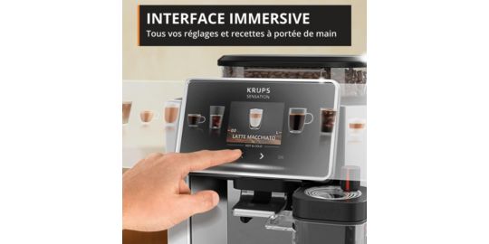 Expresso Broyeur KRUPS Sensation Elite EA918GE0