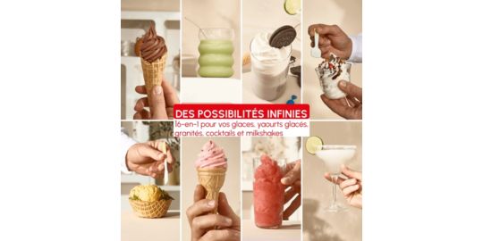 Sorbetière MOULINEX Freezi Machine à glaces MJ803AF0