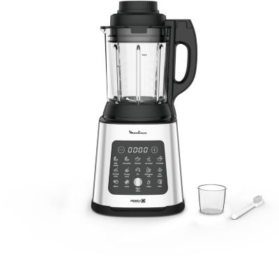 Moulinex Multicuiseur 12 Programmes, Cuiseur Riz, Cuiseur Vapeur, Capacité  5L, 750W & Blender Blendforce, 600 W, 2 vitesses + fonction Pulse, 2 L