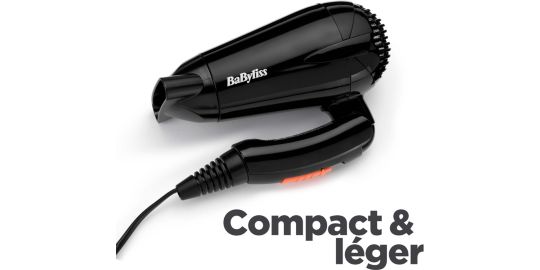 Sèche cheveux BABYLISS 5344E TRAVEL DRY 2000