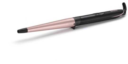fer à boucler BABYLISS C454E ROSE QUARTZ CONICAL WAND