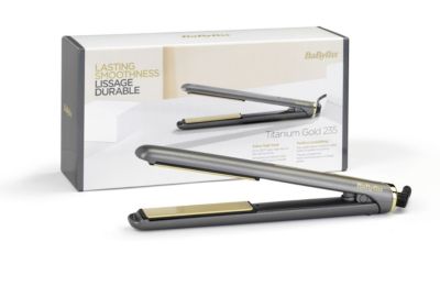 Lisseur BABYLISS Titanium Gold 235 2513TE