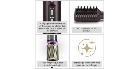 Brosse lissante BABYLISS Air Power Smooth AS6400E