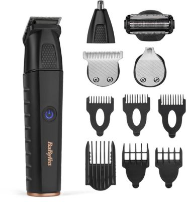 Tondeuse multi usages BABYLISS Black Lithium MT814E 11 en 1