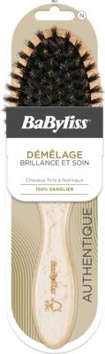 Brosse à cheveux BABYLISS en bois sanglier - Douceur et Brillance