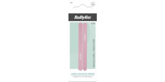 Lime à ongles BABYLISS Limes à ongles émeri PMx20
