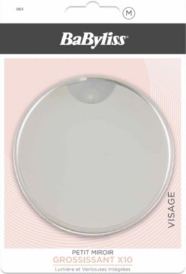 Miroir BABYLISS PETIT LUMINEUX AVEC VENTOUSE X10