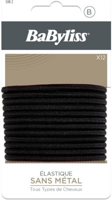 Elastique cheveux BABYLISS 3MM NOIR