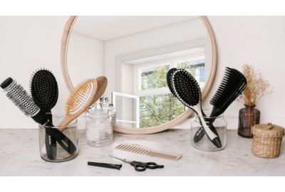 Brosse à barbe BABYLISS cheveux & barbe mixte