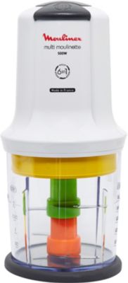 Livington MagiCut - Hachoir compact 6 en 1-6 pièces - Capacité de 1000 ml -  Coupe, mélange, hache, frotte et remue - 300 W - Blanc : : Cuisine  et Maison