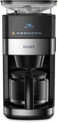 KRUPS Cafetière filtre programmable, 10 tasses, Broyeur grains