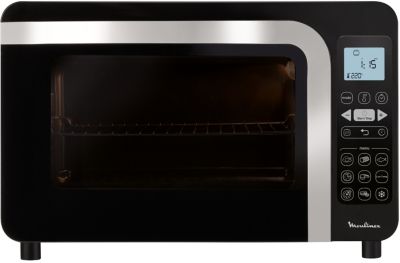 Moulinex Four électrique 39 L, 7 modes de cuisson, Chaleur tournante,  Thermostat réglable jusqu'à 240° C, Tournebroche, Minuteur 120 min, Grille