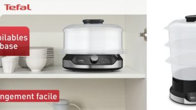 Voir la vidéo pour Cuiseur vapeur SEB ULTRACOMPACT VC204800