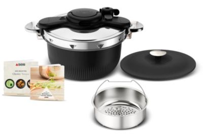 Autocuiseur SEB cocotte 3 en 1 TEMPO 6L noir