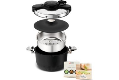 Autocuiseur Cocotte-Minute En Inox 2en1 8L Tous-Feux Seb Nutricook