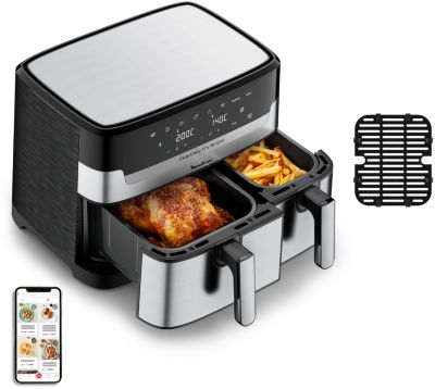 Friteuse sans huile MOULINEX Easy Fry and Grill Dual Inox EZ905D20