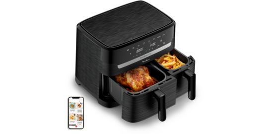 Friteuse sans huile MOULINEX Dual Easy Fry Essential noire