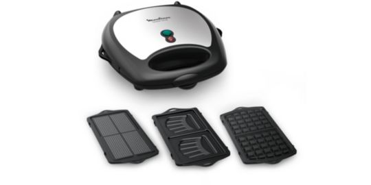 Gaufrier, croque monsieur MOULINEX breaktime +3 plaques SJ611810