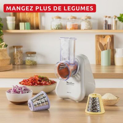 Voir la vidéo pour Rapeur trancheur MOULINEX électrique Fresh Express DK853BE0