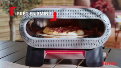 Voir la vidéo pour Four à pizza électrique TEFAL Pronto JM600TE0 pizza 30 cm préchauffage 15 min, jusqu'à 400°C