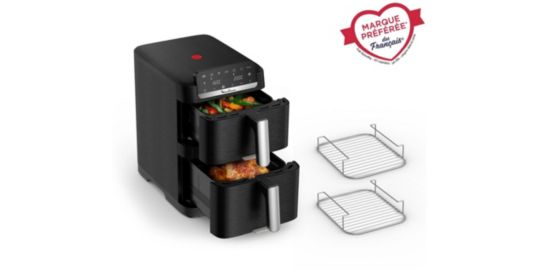 Friteuse sans huile MOULINEX Easy fry Crispy Stack Dual EZ7568F0