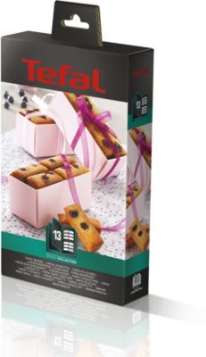 Tefal lot de 2 plaques bricelets - snack collection - xa800712