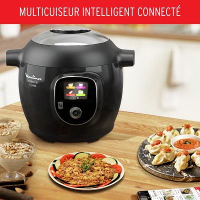 Moulinex Cookeo Touch Wifi Multicuiseur intelligent, Haute pression, Cuve 6  L, Jusqu'à 6 personnes, Connecté, 13 modes de cuisson, Ecran tactile, 250  recettes, Noir CE902800 : : Cuisine et maison