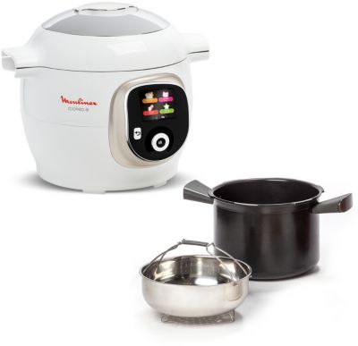 Moulinex Cookeo Touch Wifi Multicuiseur intelligent, Haute pression, Cuve 6  L, Jusqu'à 6 personnes, Connecté, 13 modes de cuisson, Ecran tactile, 250  recettes, Noir CE902800 : : Cuisine et maison