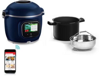 Cookeo MOULINEX touch wifi pro bleu CE943410