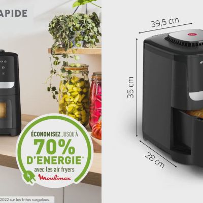Voir la vidéo pour Friteuse sans huile MOULINEX Easy Fry Silence 5L  EZ5568F0